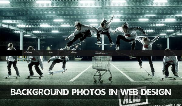 Why have large images backgrounds